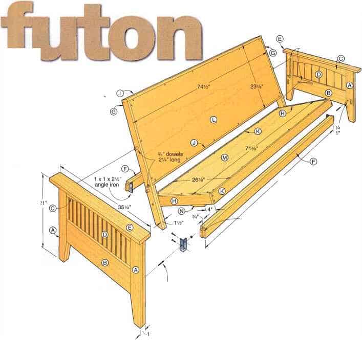 9 Diy Futon Frames You Can Build Yourself Caughtonawhim Com