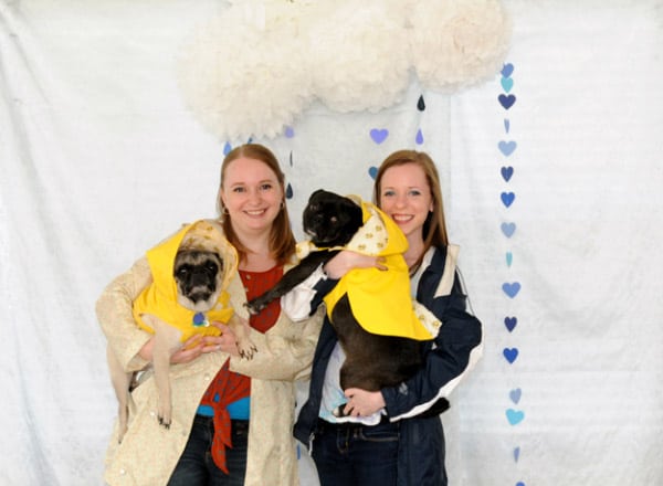 puppies in the photo booth