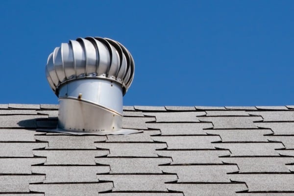 Wind turbine attic vent