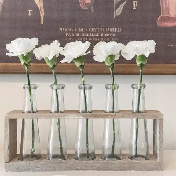 5 Piece Villela Brown Glass Table Vase Set