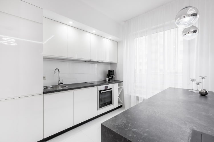 Black and white kitchen designs