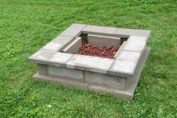 Cinderblock Firepit