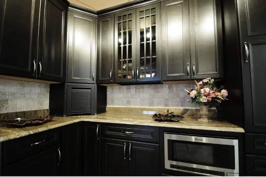 Dark Cabinets and Shelves