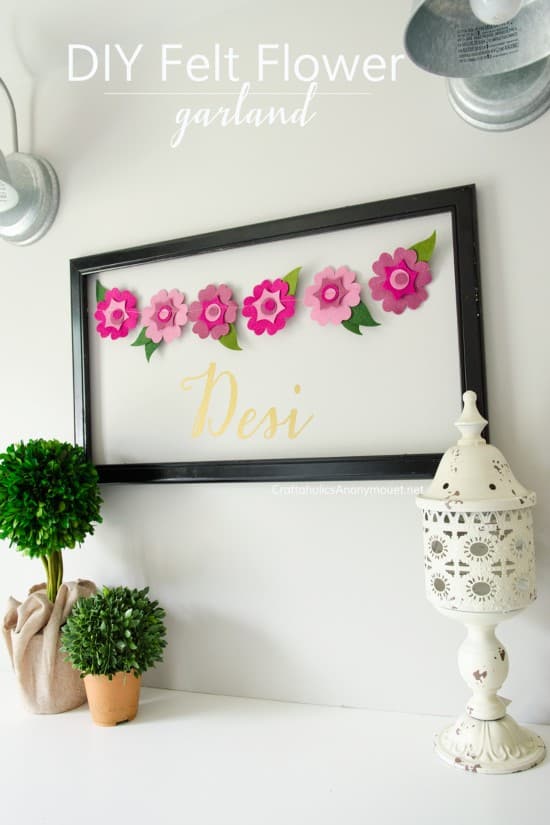 Felt Flower Garland