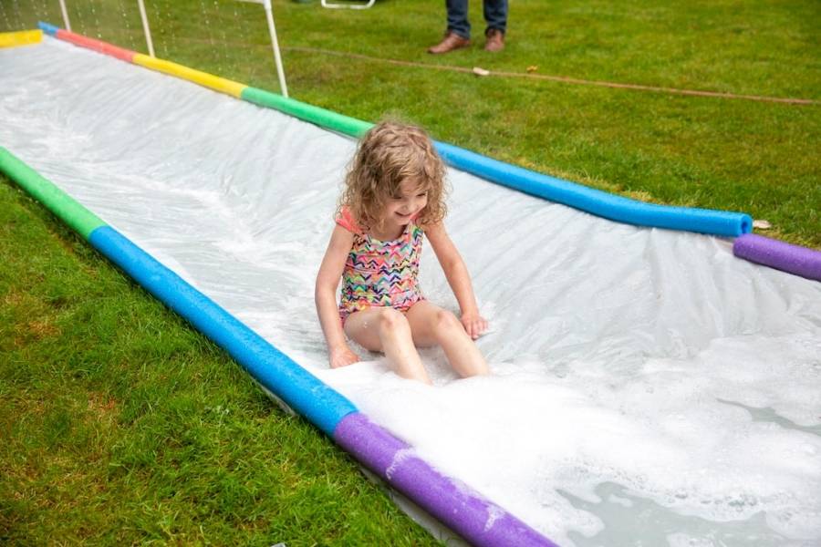 a great slip ‘n slide in your backyard