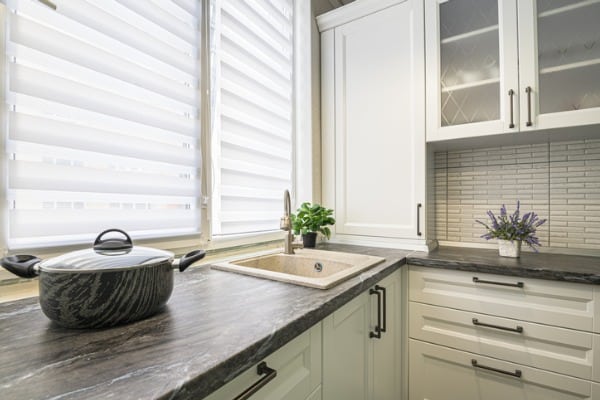 adding blinds in summer kitchen