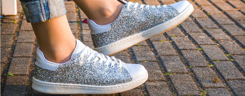 DIY glitter converse shoes