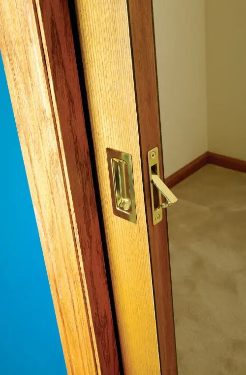 open-wooden-pocket-door