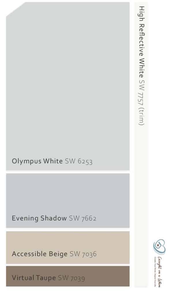 sw olympus white triadic coordinating colors