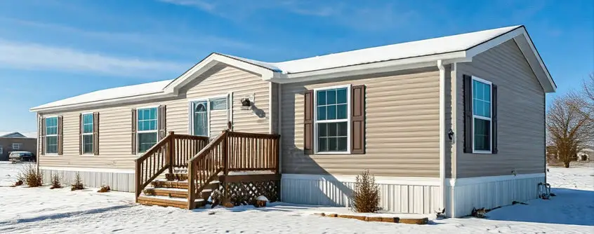 winter manufactured home